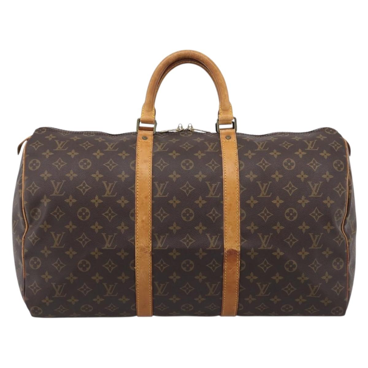 LOUIS VUITTON Monogram Keepall 50 Boston Bag M41426 LV Auth ep16442