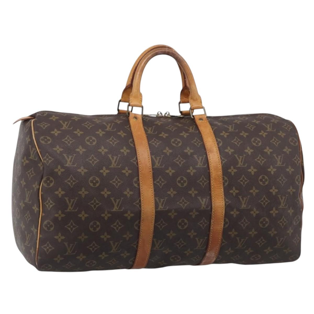 LOUIS VUITTON Monogram Keepall 50 Boston Bag M41426 LV Auth ep16443