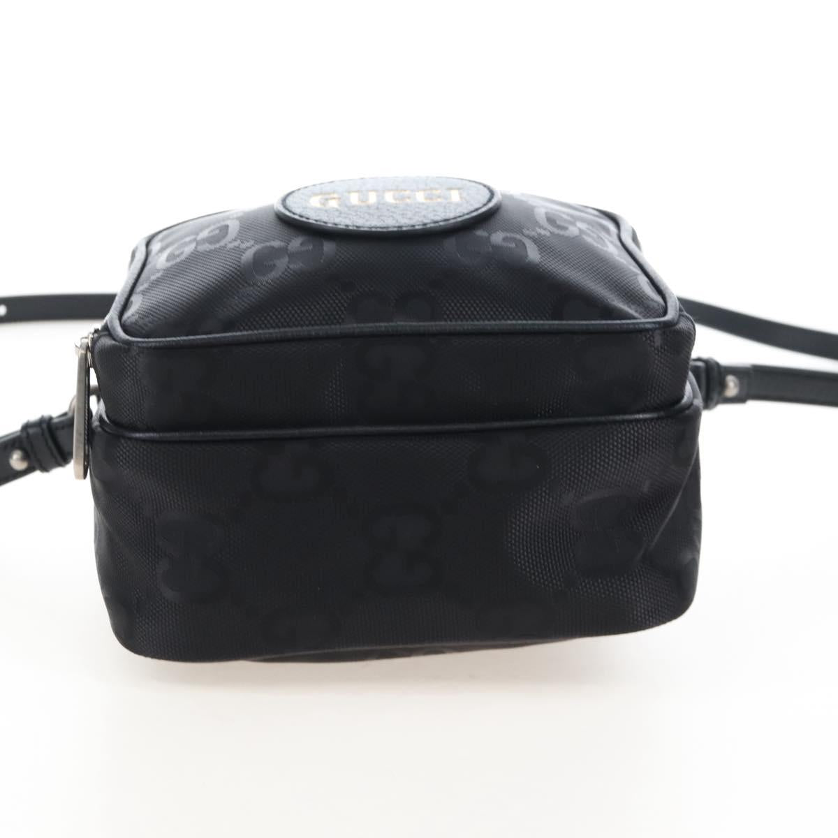 GUCCI GG Canvas Off The Grid Bag Nylon Black Silver 625850 Auth ep16445V