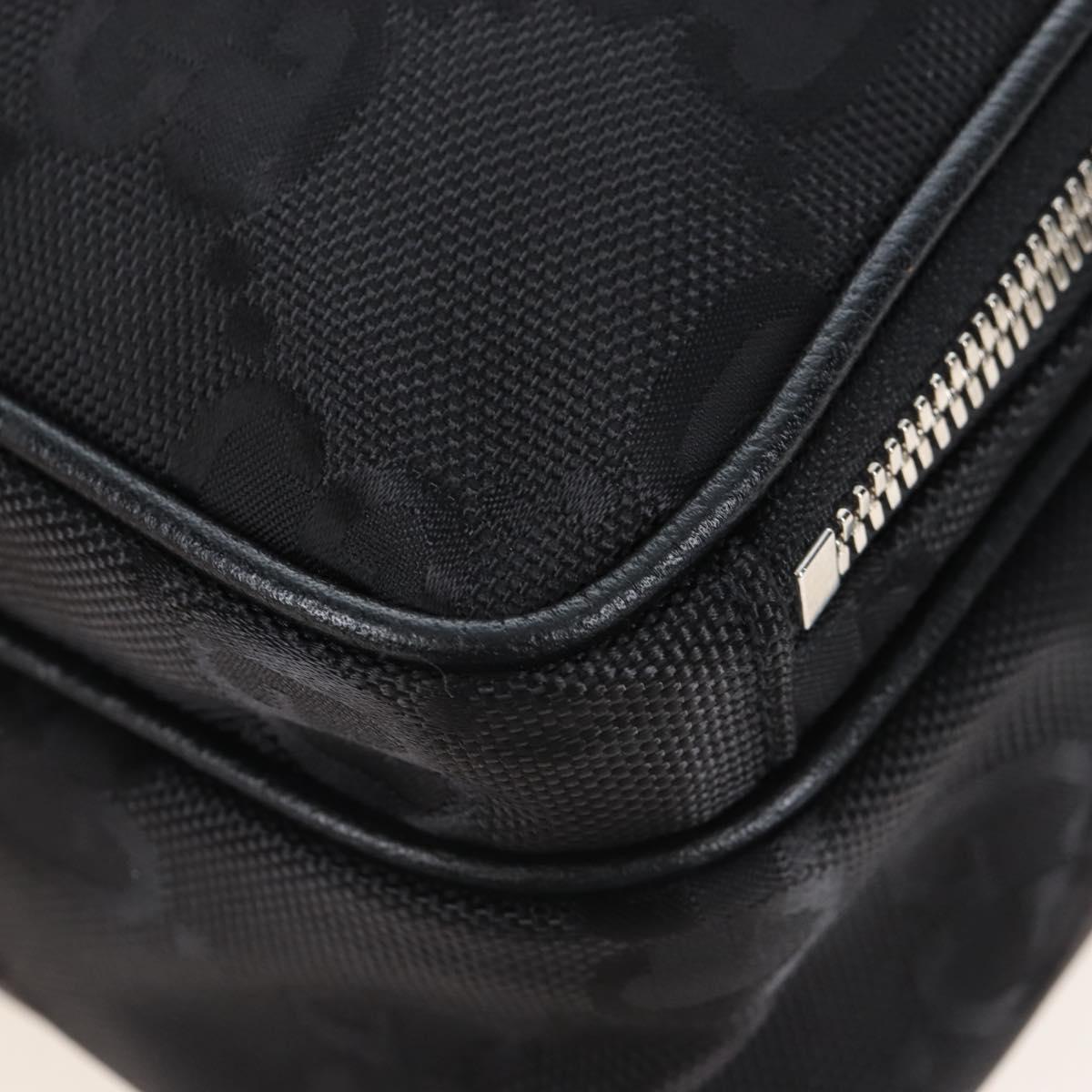 GUCCI GG Canvas Off The Grid Bag Nylon Black Silver 625850 Auth ep16445V