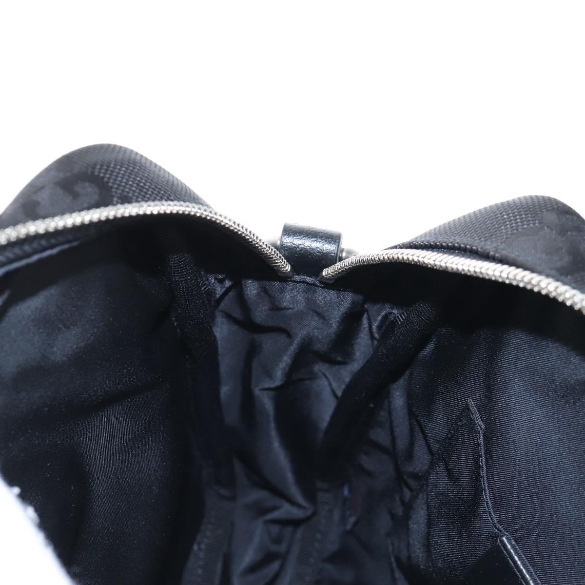 GUCCI GG Canvas Off The Grid Bag Nylon Black Silver 625850 Auth ep16445V
