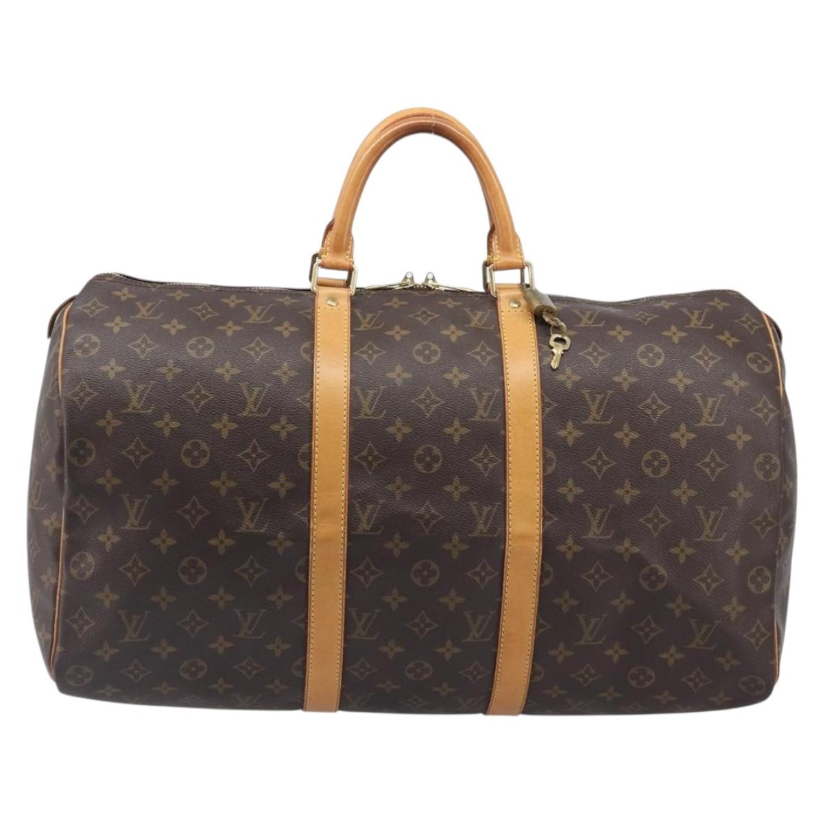 LOUIS VUITTON Monogram Keepall 50 Boston Bag M41426 LV Auth ep16448A