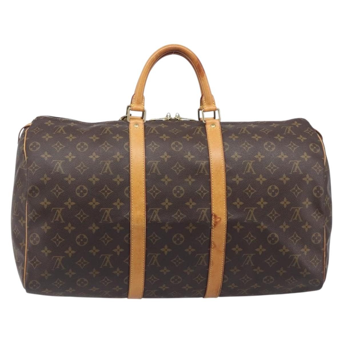 LOUIS VUITTON Monogram Keepall 50 Boston Bag M41426 LV Auth ep16448A