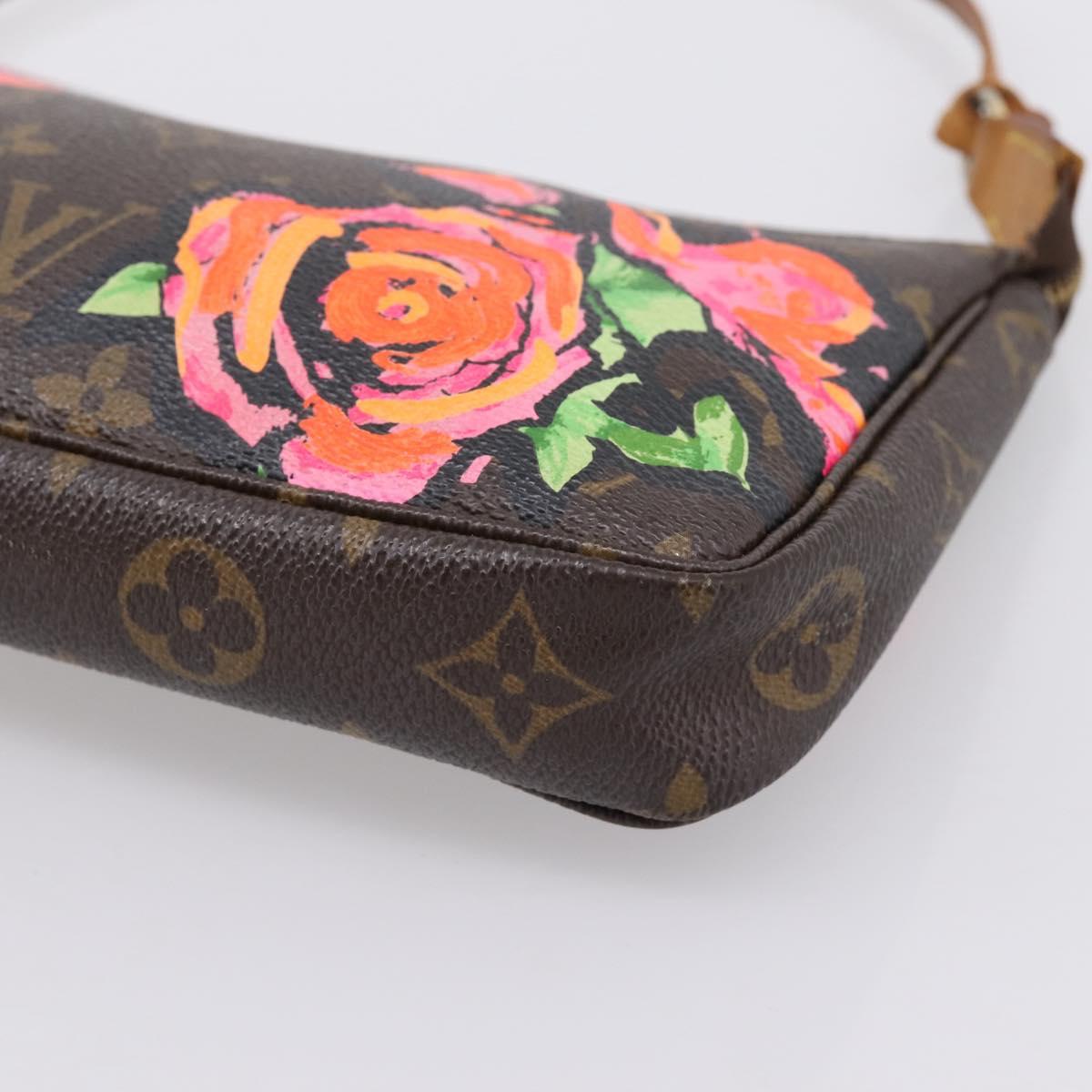 LOUIS VUITTON Monogram Rose Pochette Accessoires Pouch M48615 LV Auth ep16463A