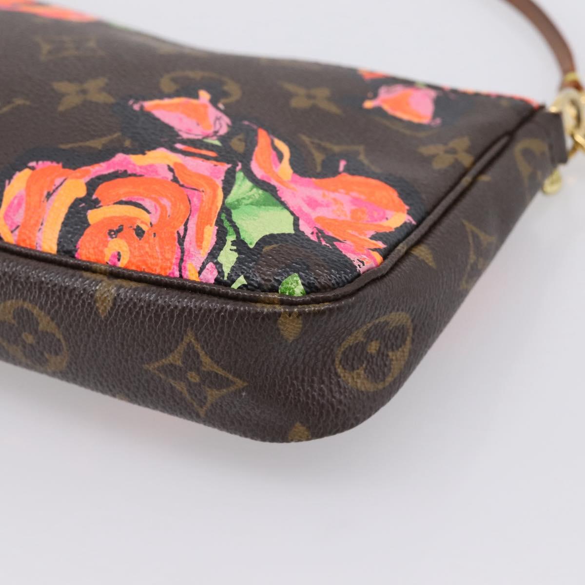 LOUIS VUITTON Monogram Rose Pochette Accessoires Pouch M48615 LV Auth ep16463A