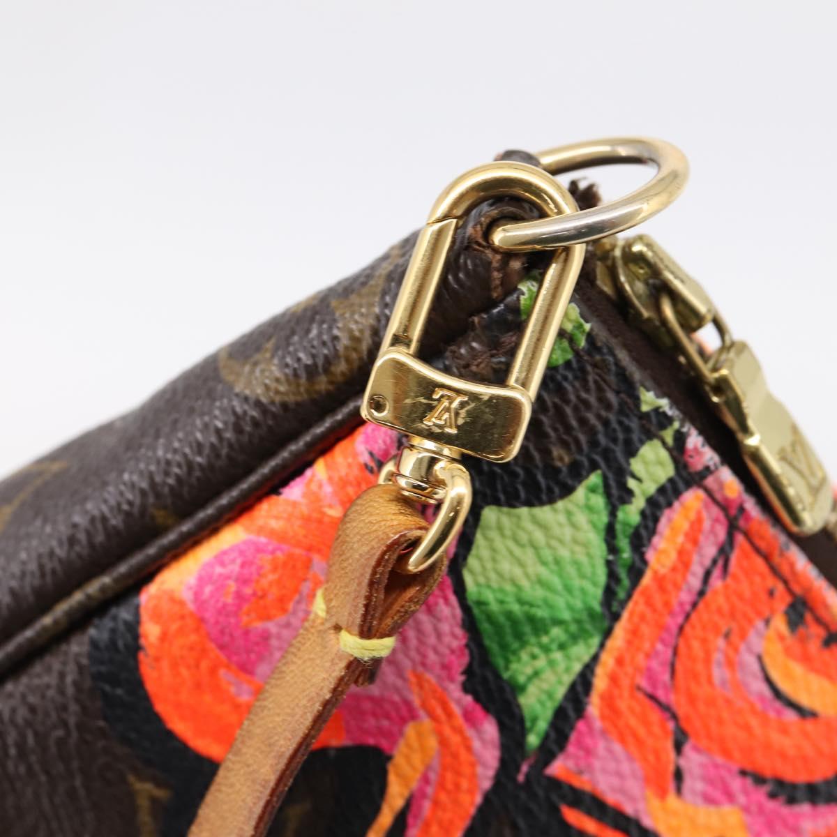 LOUIS VUITTON Monogram Rose Pochette Accessoires Pouch M48615 LV Auth ep16463A