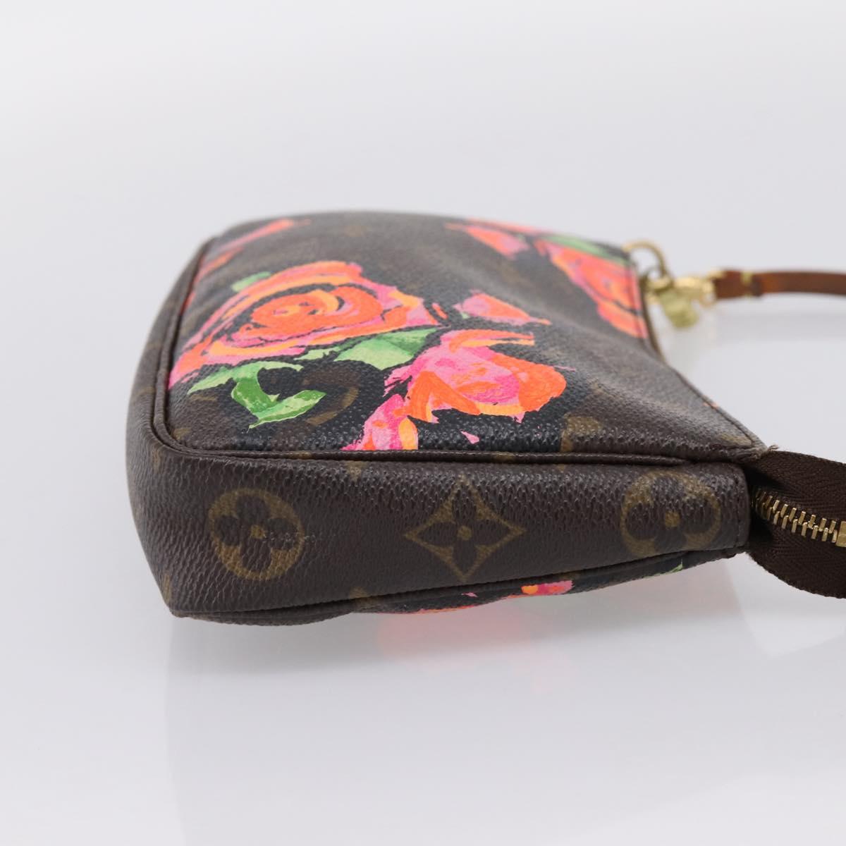 LOUIS VUITTON Monogram Rose Pochette Accessoires Pouch M48615 LV Auth ep16463A