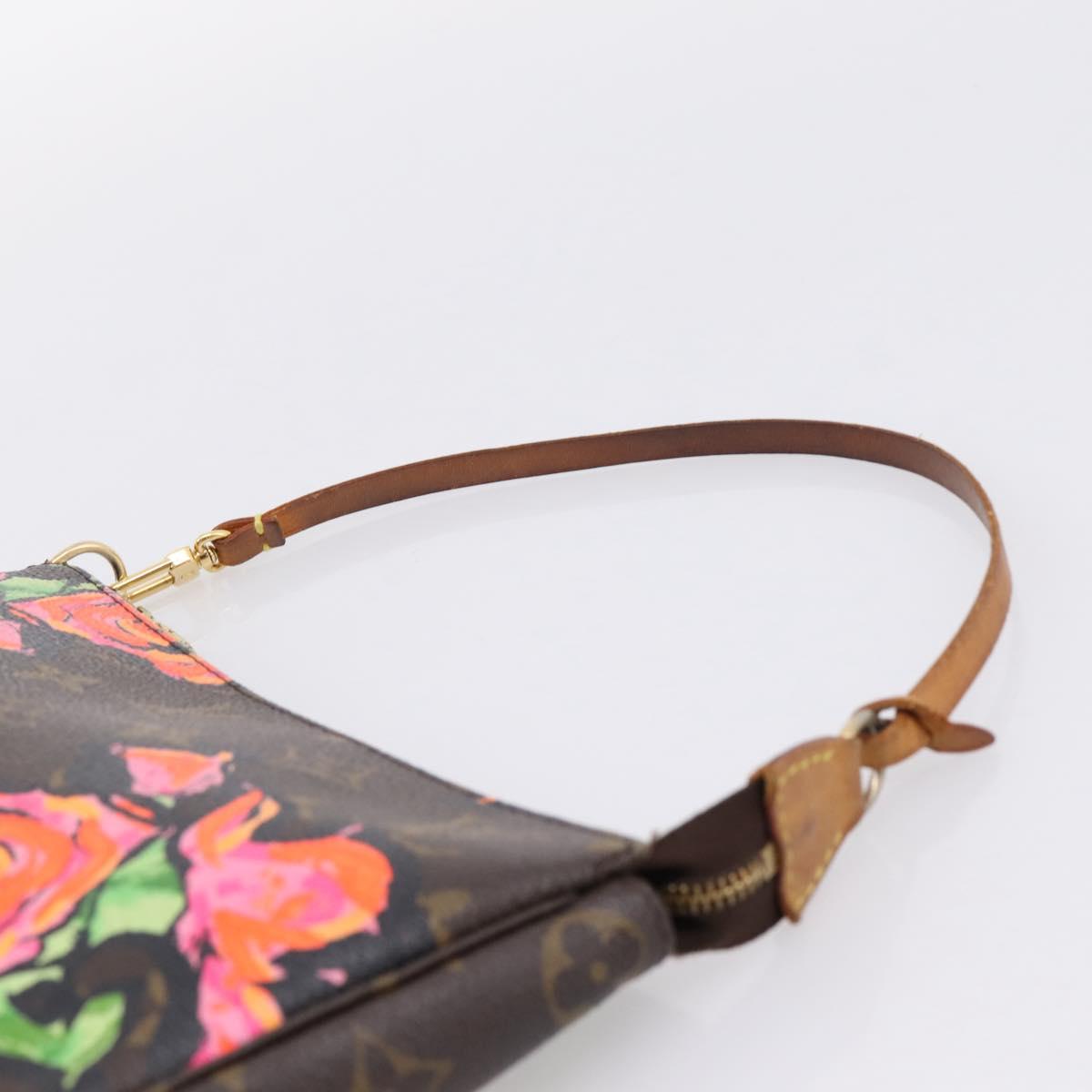 LOUIS VUITTON Monogram Rose Pochette Accessoires Pouch M48615 LV Auth ep16463A