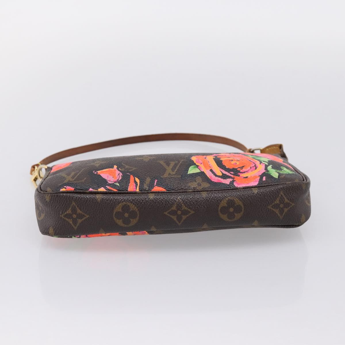 LOUIS VUITTON Monogram Rose Pochette Accessoires Pouch M48615 LV Auth ep16463A