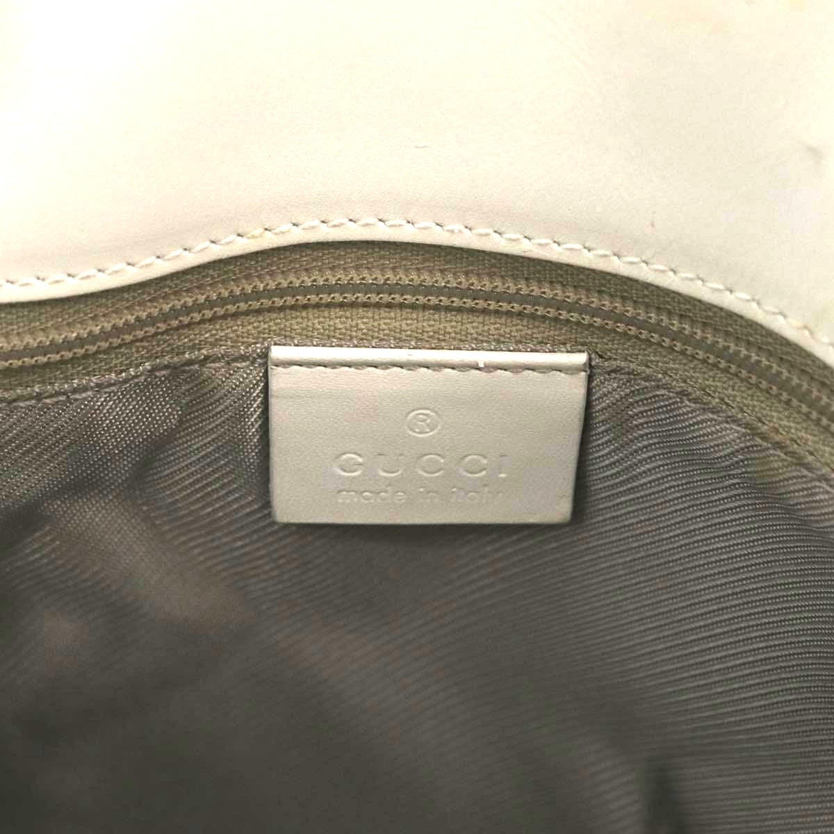GUCCI GG Canvas Tote Bag Light Blue Gold 002 1099 Auth ep16469A
