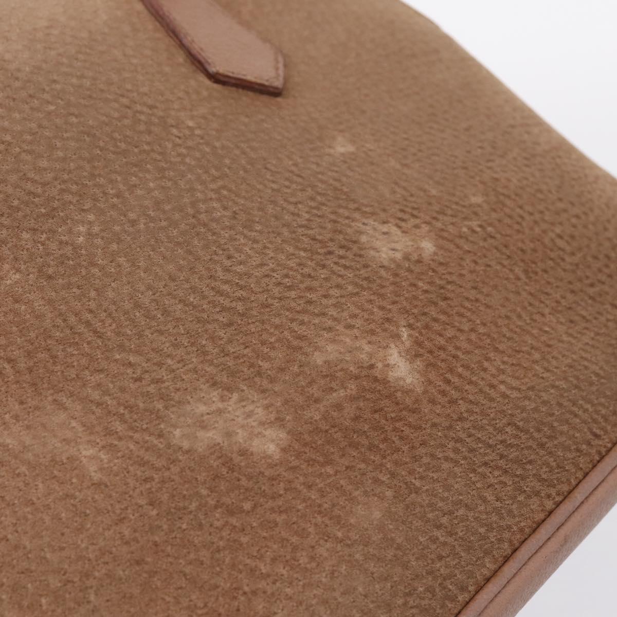 GUCCI Bamboo Hand Bag Suede Beige Gold 000 904 0290 Auth ep16474