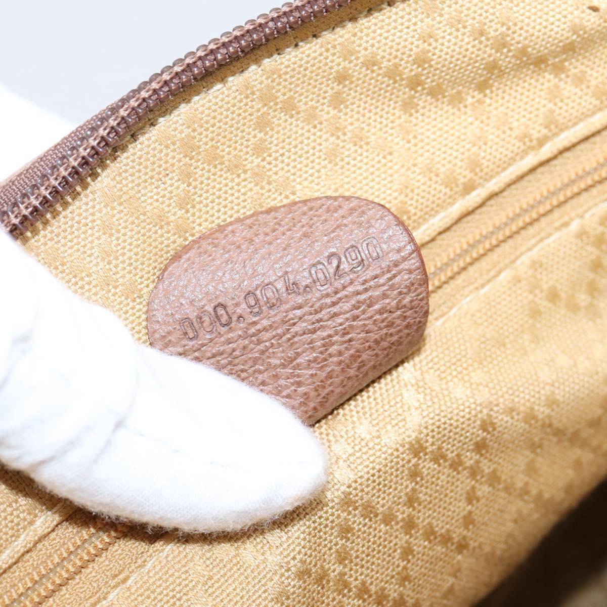 GUCCI Bamboo Hand Bag Suede Beige Gold 000 904 0290 Auth ep16474