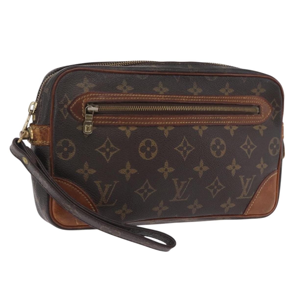 LOUIS VUITTON Monogram Marly Dragonne GM Clutch Bag M51825 LV Auth ep16481