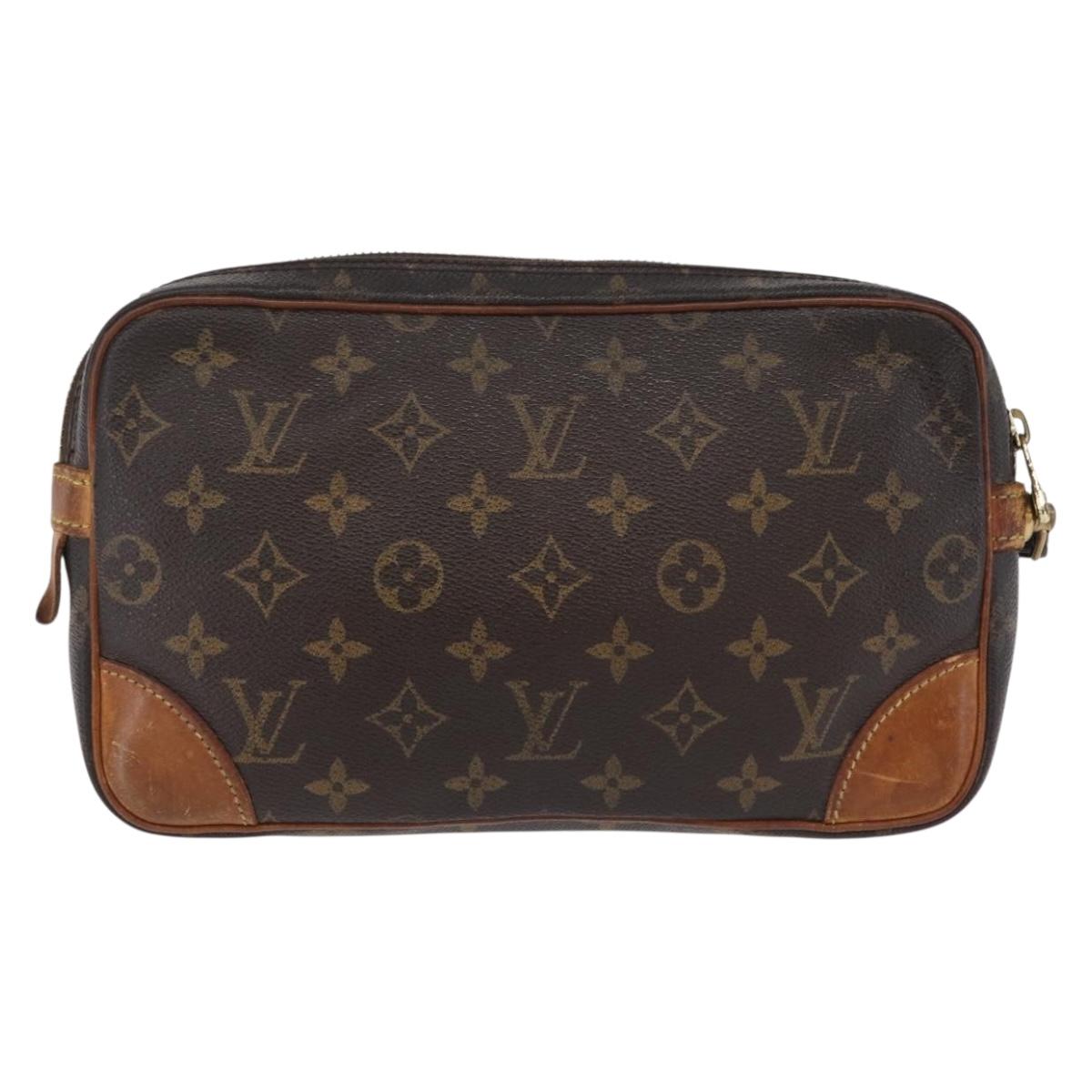 LOUIS VUITTON Monogram Marly Dragonne GM Clutch Bag M51825 LV Auth ep16481