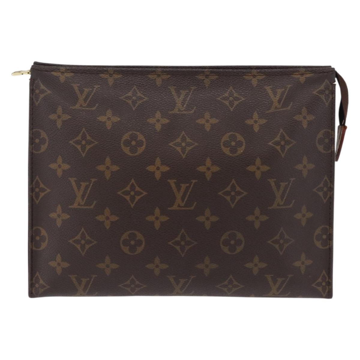 LOUIS VUITTON Monogram Poche Toilette 26 Pouch M47542 LV Auth ep16489