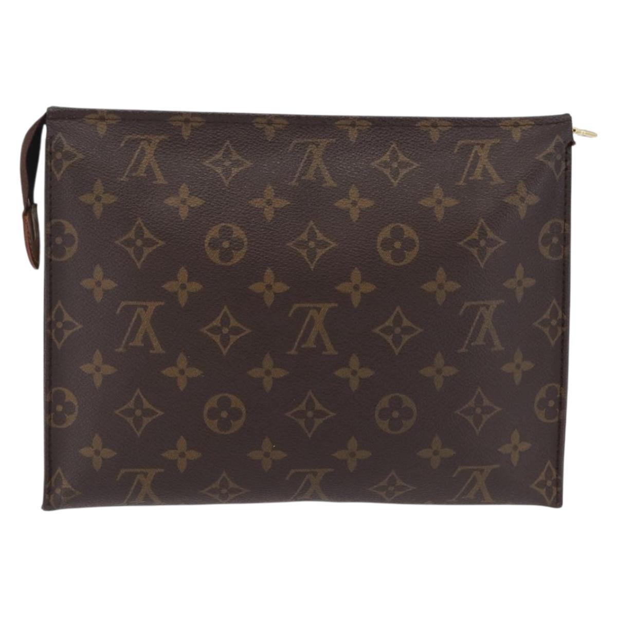 LOUIS VUITTON Monogram Poche Toilette 26 Pouch M47542 LV Auth ep16489