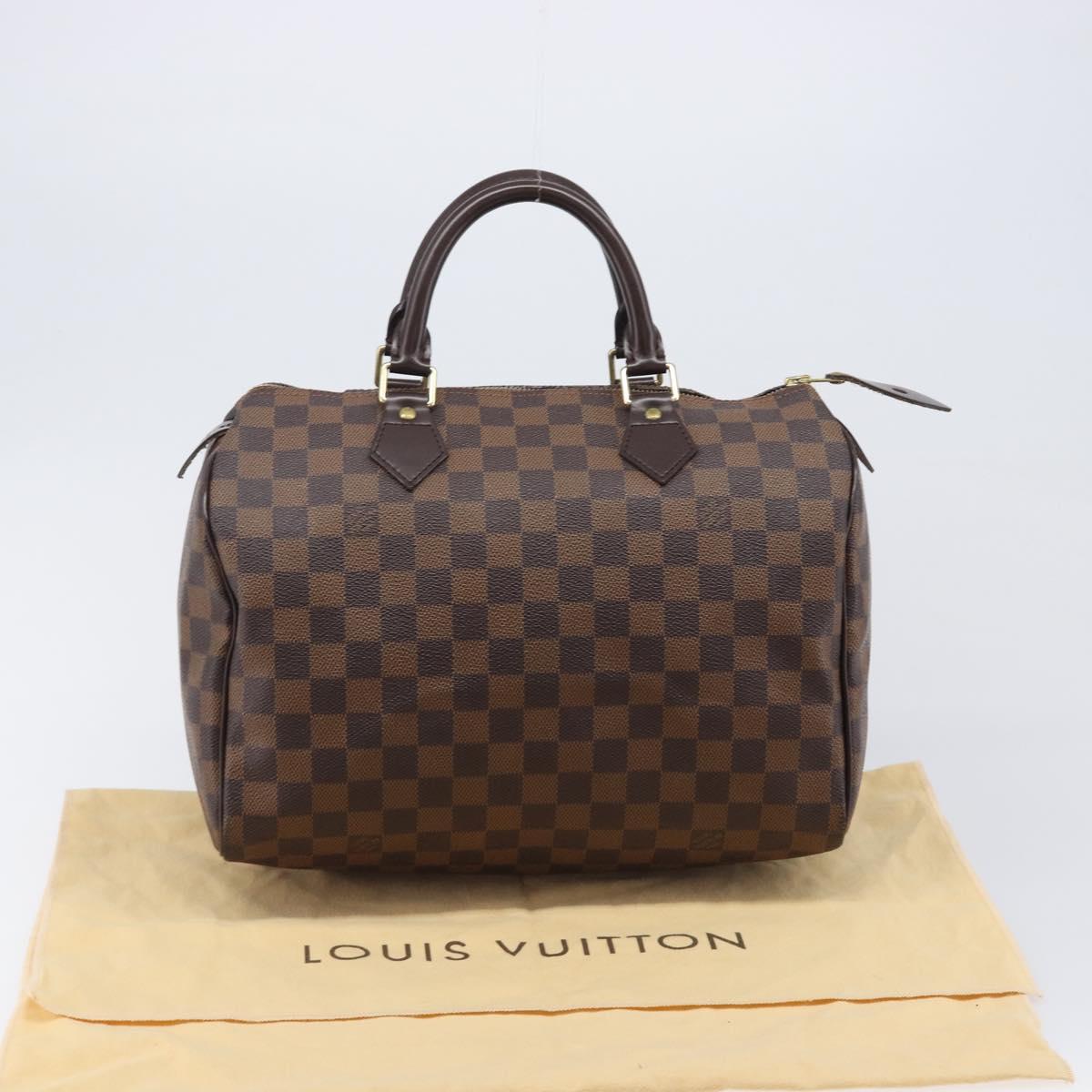 LOUIS VUITTON Damier Ebene Speedy 30 Hand Bag N41364 LV Auth ep16491V
