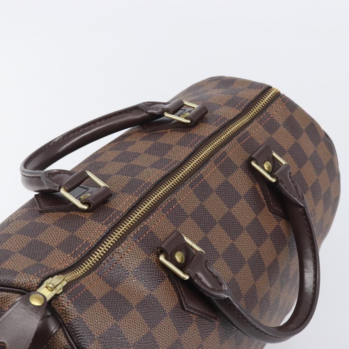 LOUIS VUITTON Damier Ebene Speedy 30 Hand Bag N41364 LV Auth ep16491V