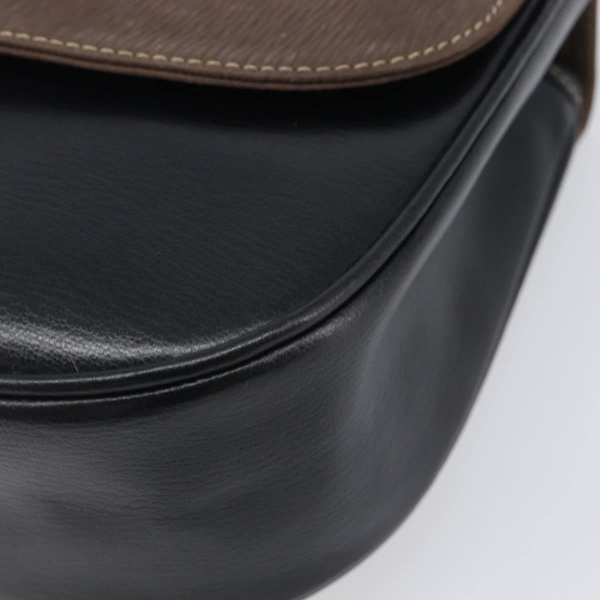 LOEWE Velazquez Hand Bag Leather Black Gold Auth ep16495A