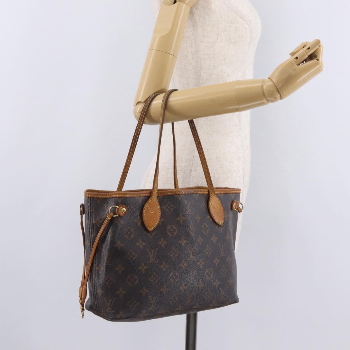 LOUIS VUITTON Monogram Neverfull PM Tote Bag M40155 LV Auth ep16504