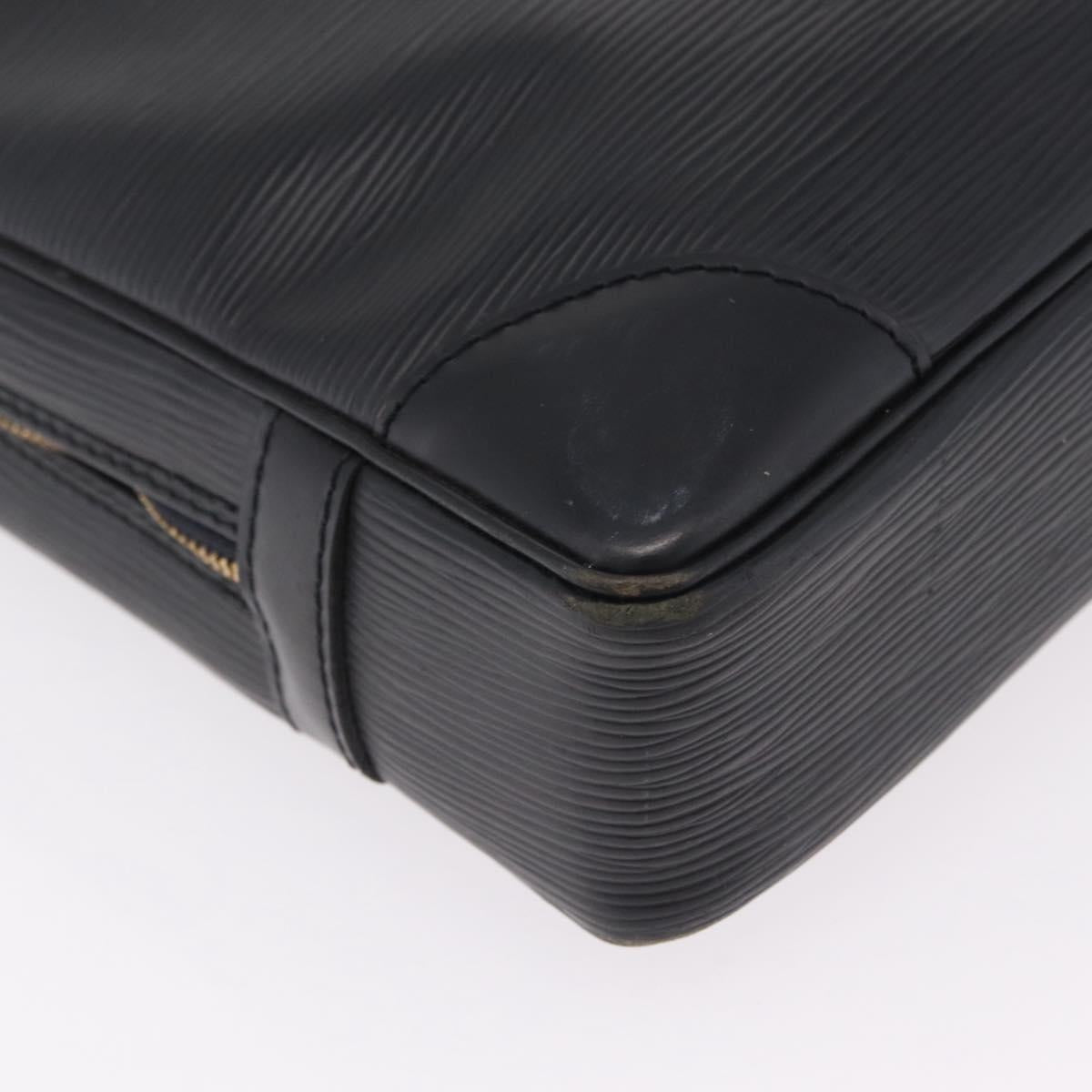 LOUIS VUITTON Epi Porte Documents Voyage Bag Black M40321 LV Auth ep16509