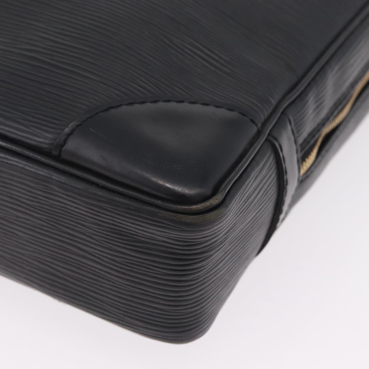 LOUIS VUITTON Epi Porte Documents Voyage Bag Black M40321 LV Auth ep16509