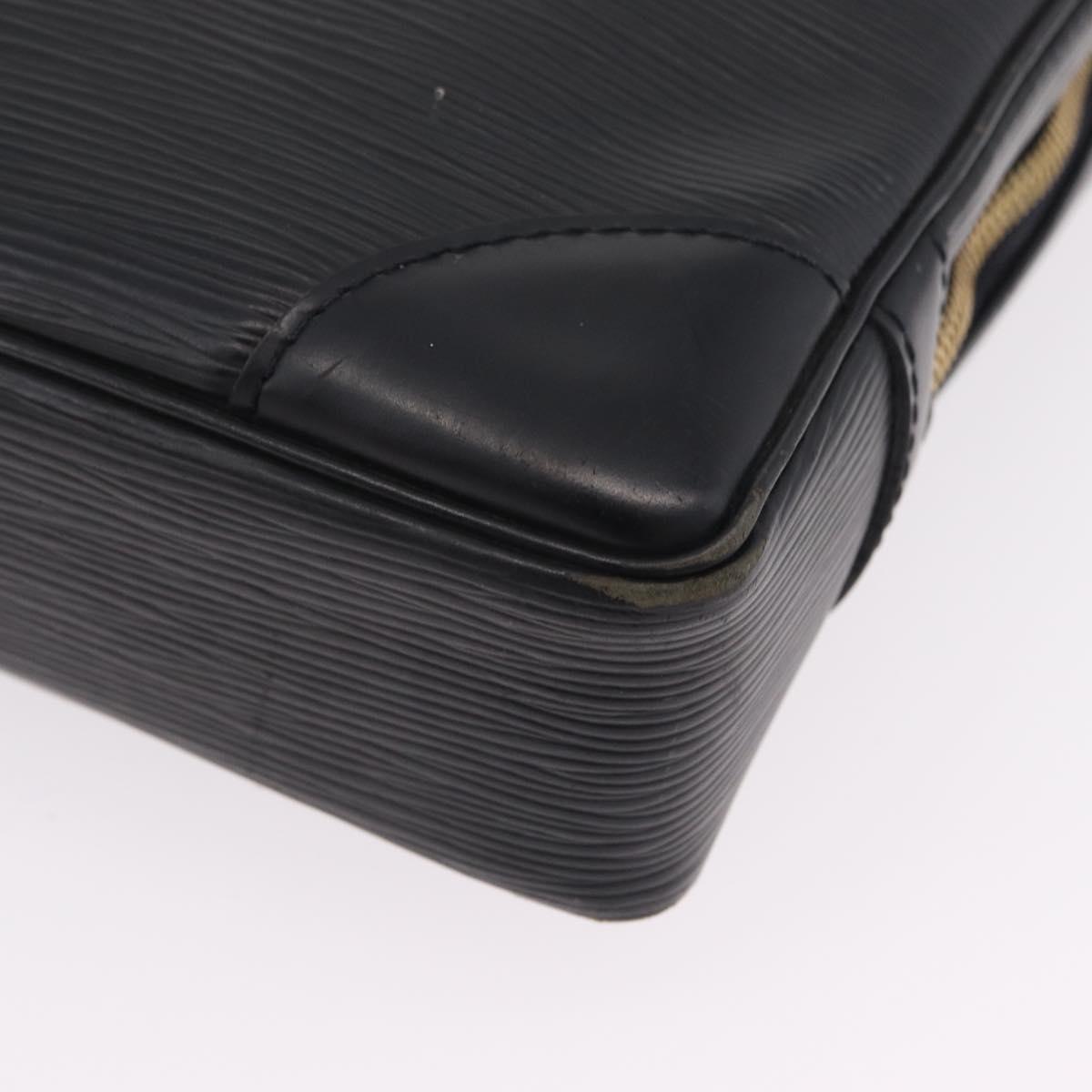 LOUIS VUITTON Epi Porte Documents Voyage Bag Black M40321 LV Auth ep16509