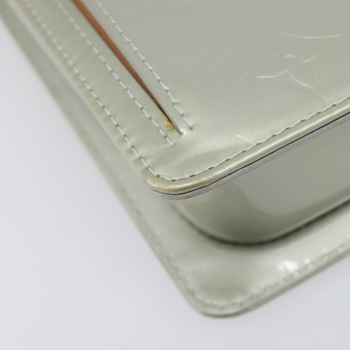 LOUIS VUITTON Monogram Vernis Motto Accessory Pouch Gris M91030 LV Auth ep16516A