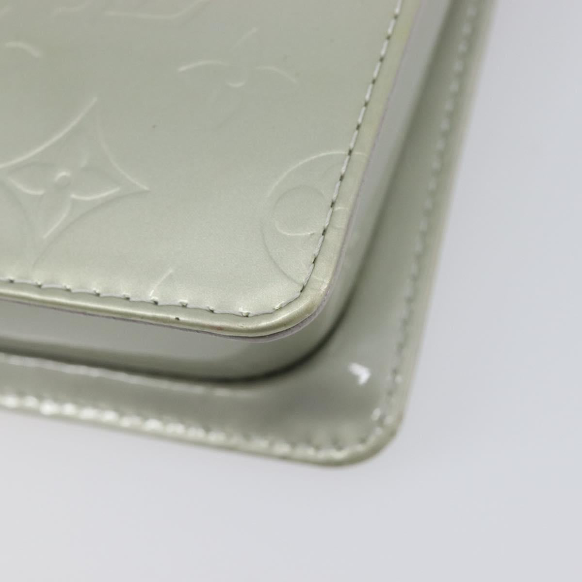 LOUIS VUITTON Monogram Vernis Motto Accessory Pouch Gris M91030 LV Auth ep16516A