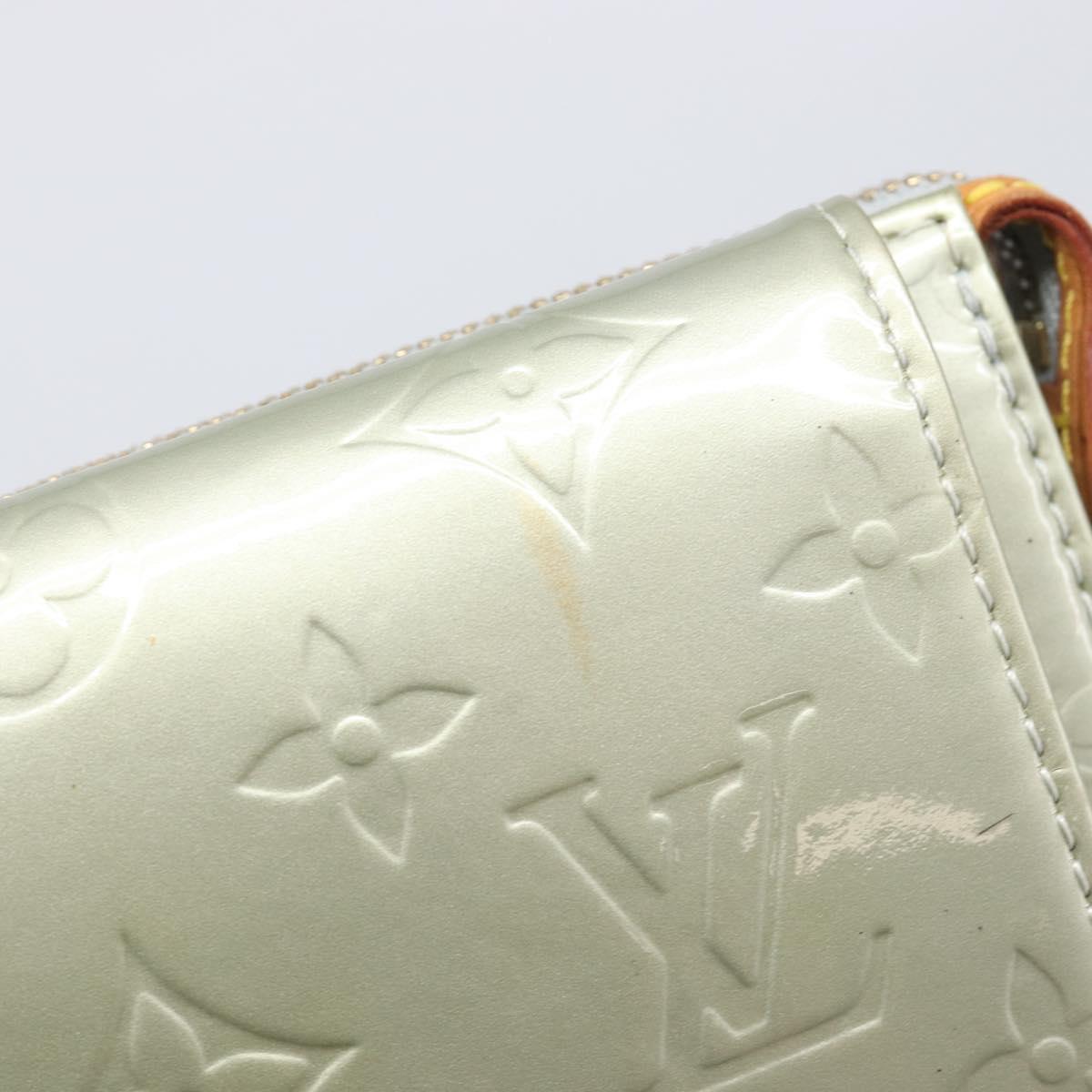 LOUIS VUITTON Monogram Vernis Motto Accessory Pouch Gris M91030 LV Auth ep16516A