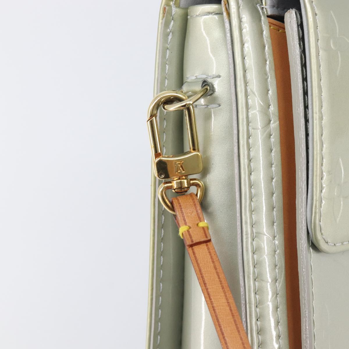 LOUIS VUITTON Monogram Vernis Motto Accessory Pouch Gris M91030 LV Auth ep16516A
