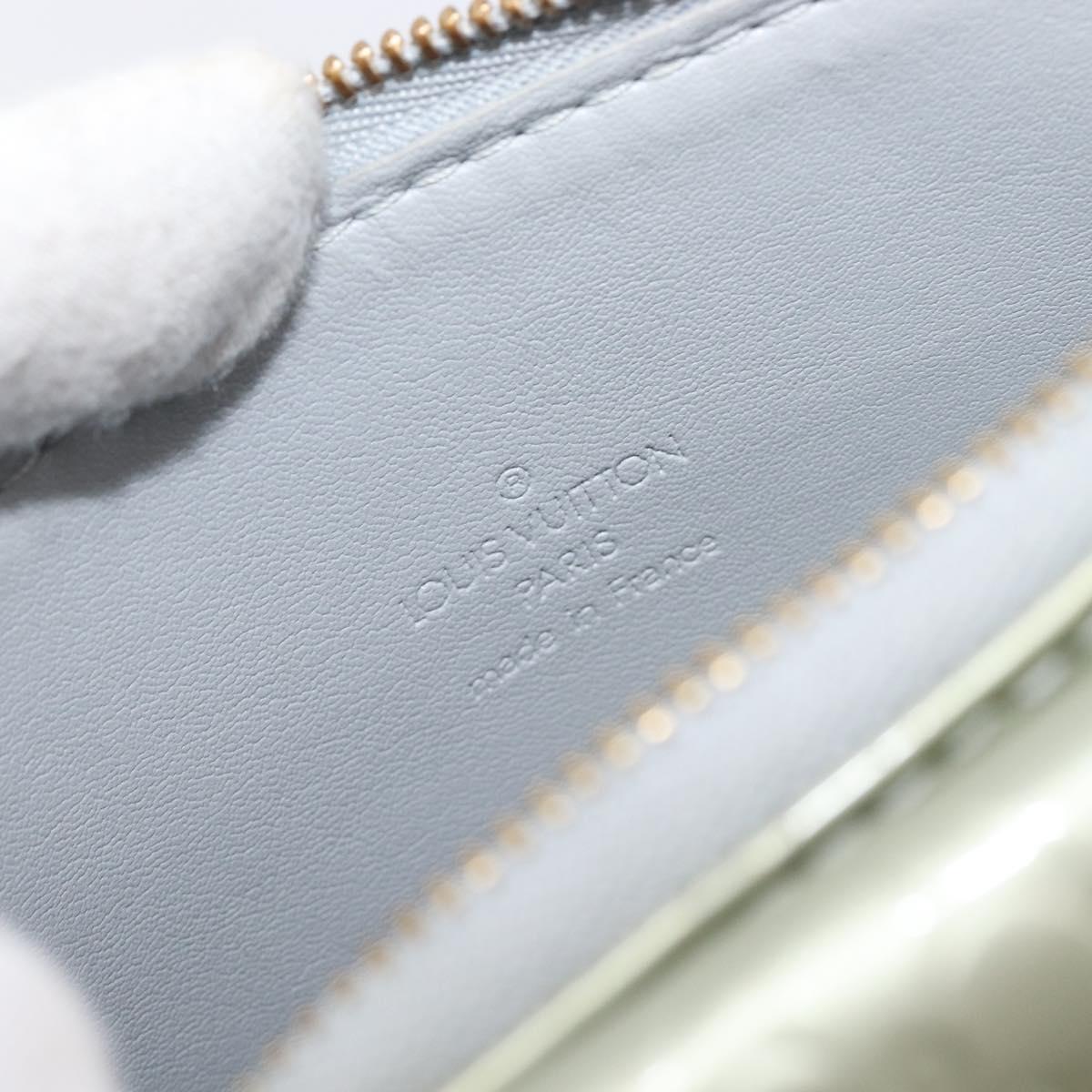 LOUIS VUITTON Monogram Vernis Motto Accessory Pouch Gris M91030 LV Auth ep16516A