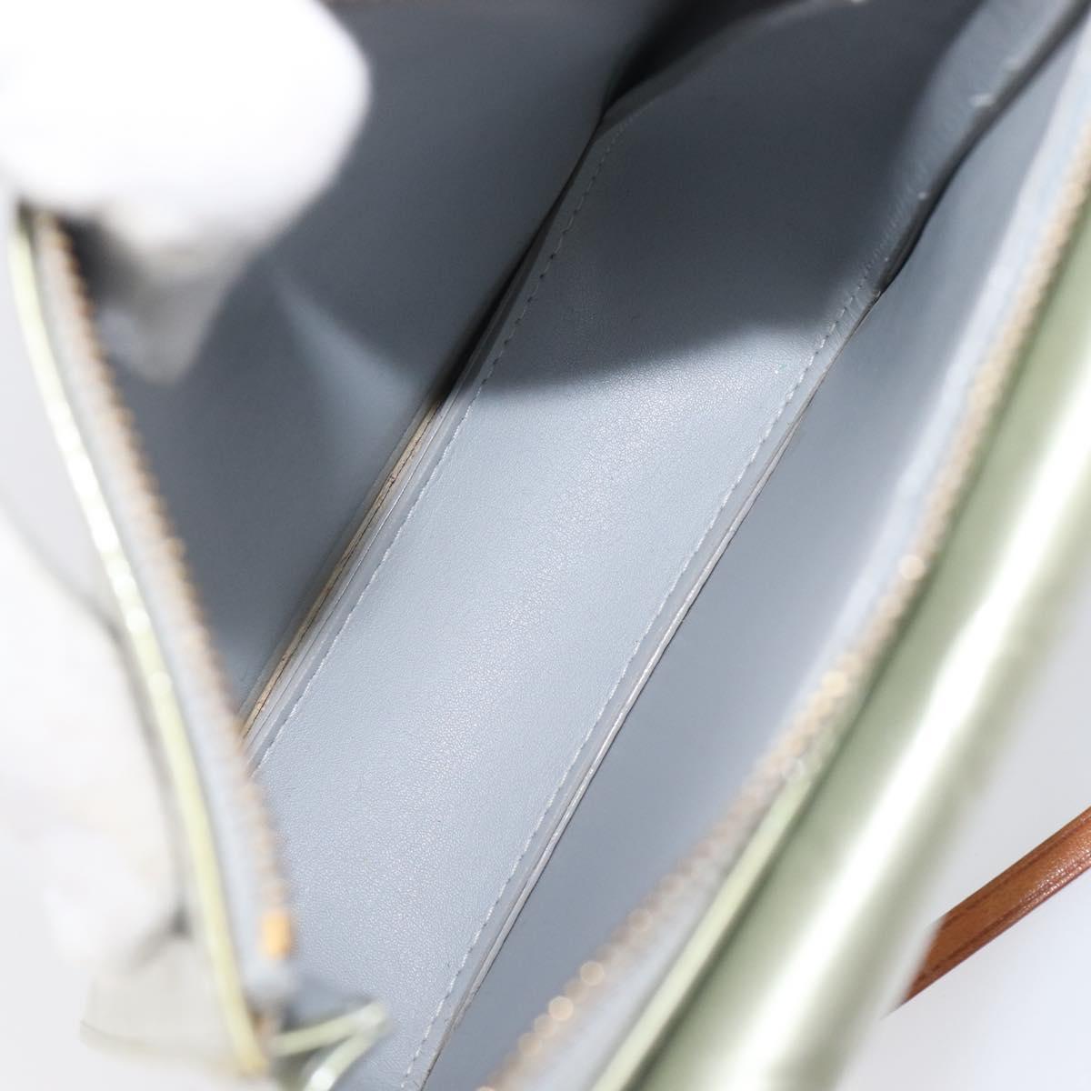 LOUIS VUITTON Monogram Vernis Motto Accessory Pouch Gris M91030 LV Auth ep16516A