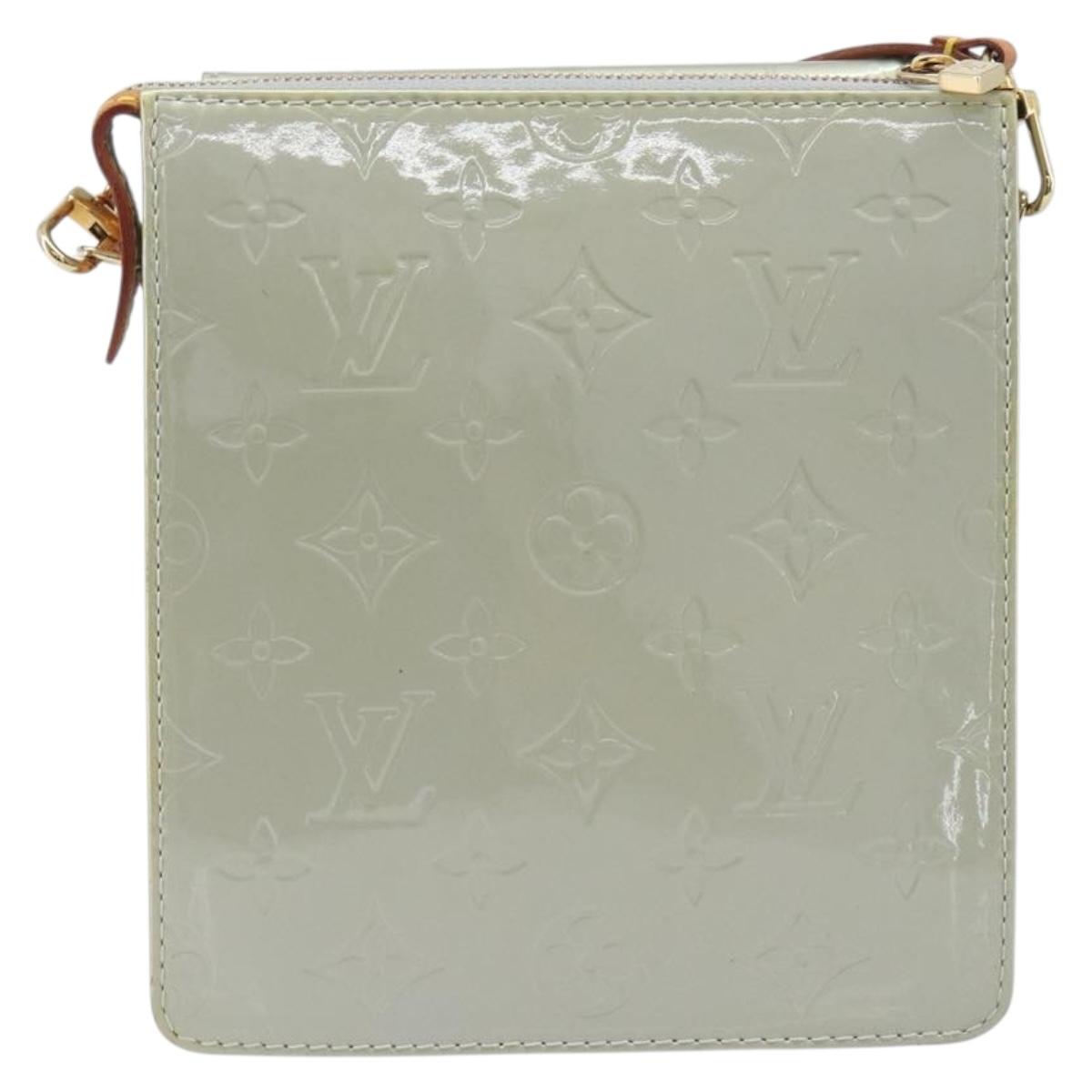 LOUIS VUITTON Monogram Vernis Motto Accessory Pouch Gris M91030 LV Auth ep16516A