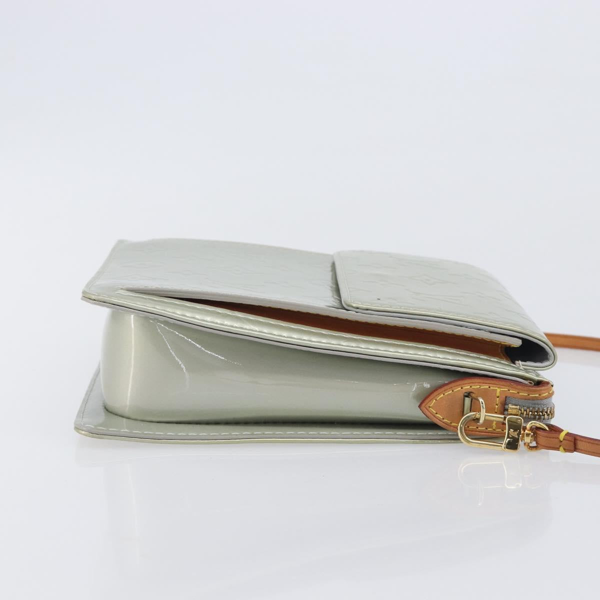 LOUIS VUITTON Monogram Vernis Motto Accessory Pouch Gris M91030 LV Auth ep16516A