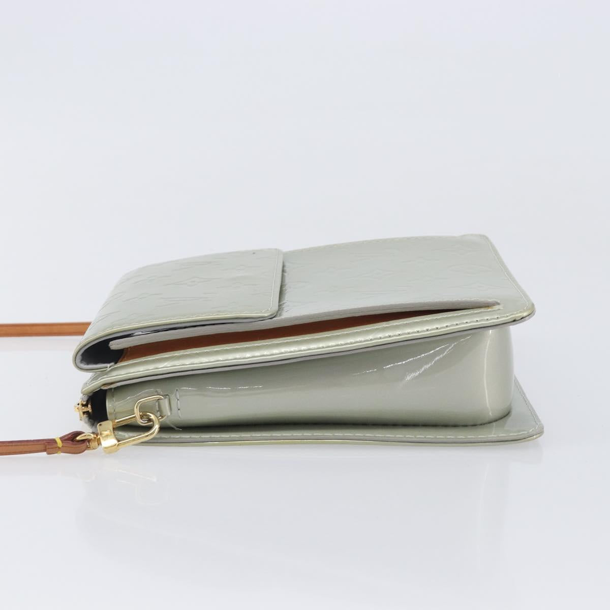 LOUIS VUITTON Monogram Vernis Motto Accessory Pouch Gris M91030 LV Auth ep16516A