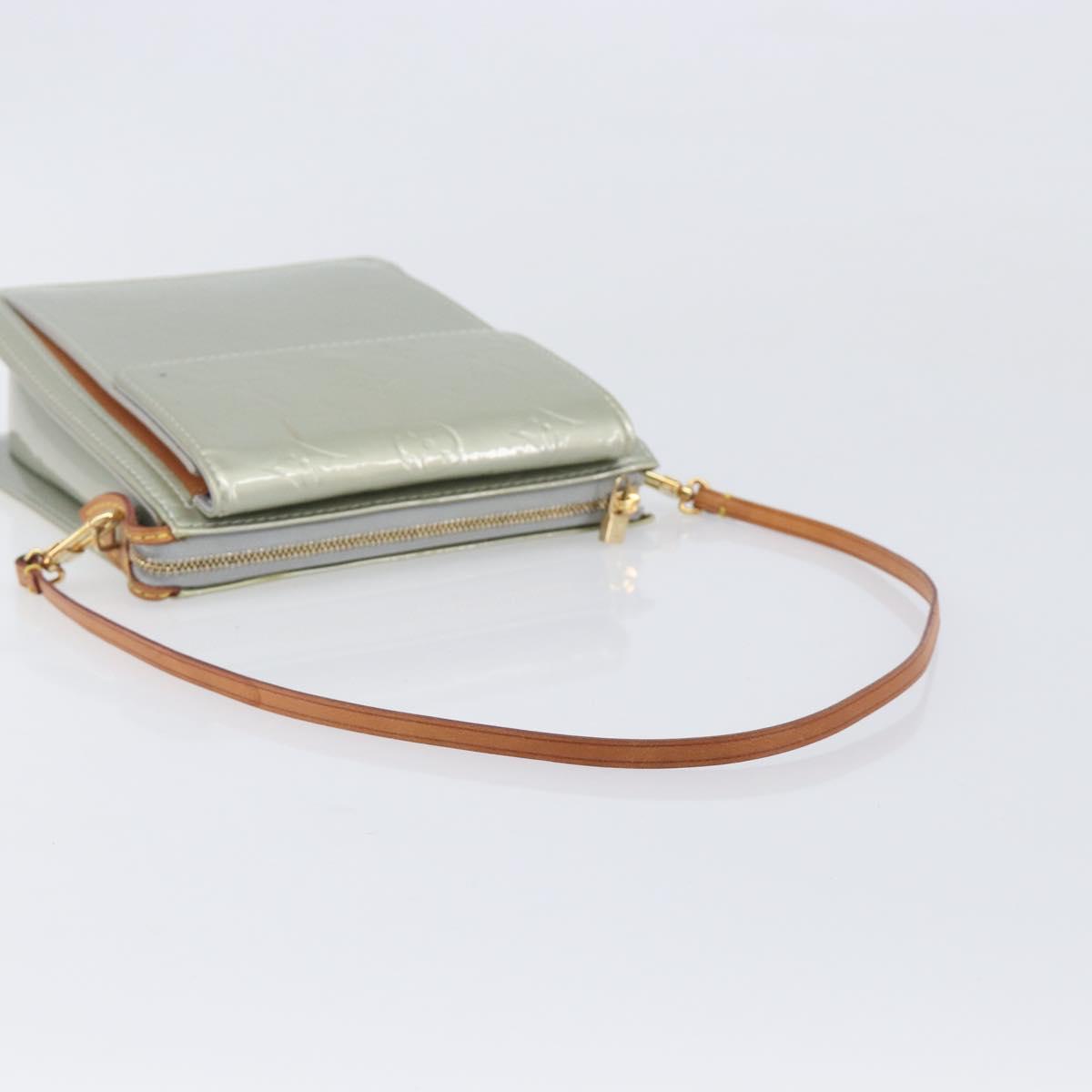 LOUIS VUITTON Monogram Vernis Motto Accessory Pouch Gris M91030 LV Auth ep16516A