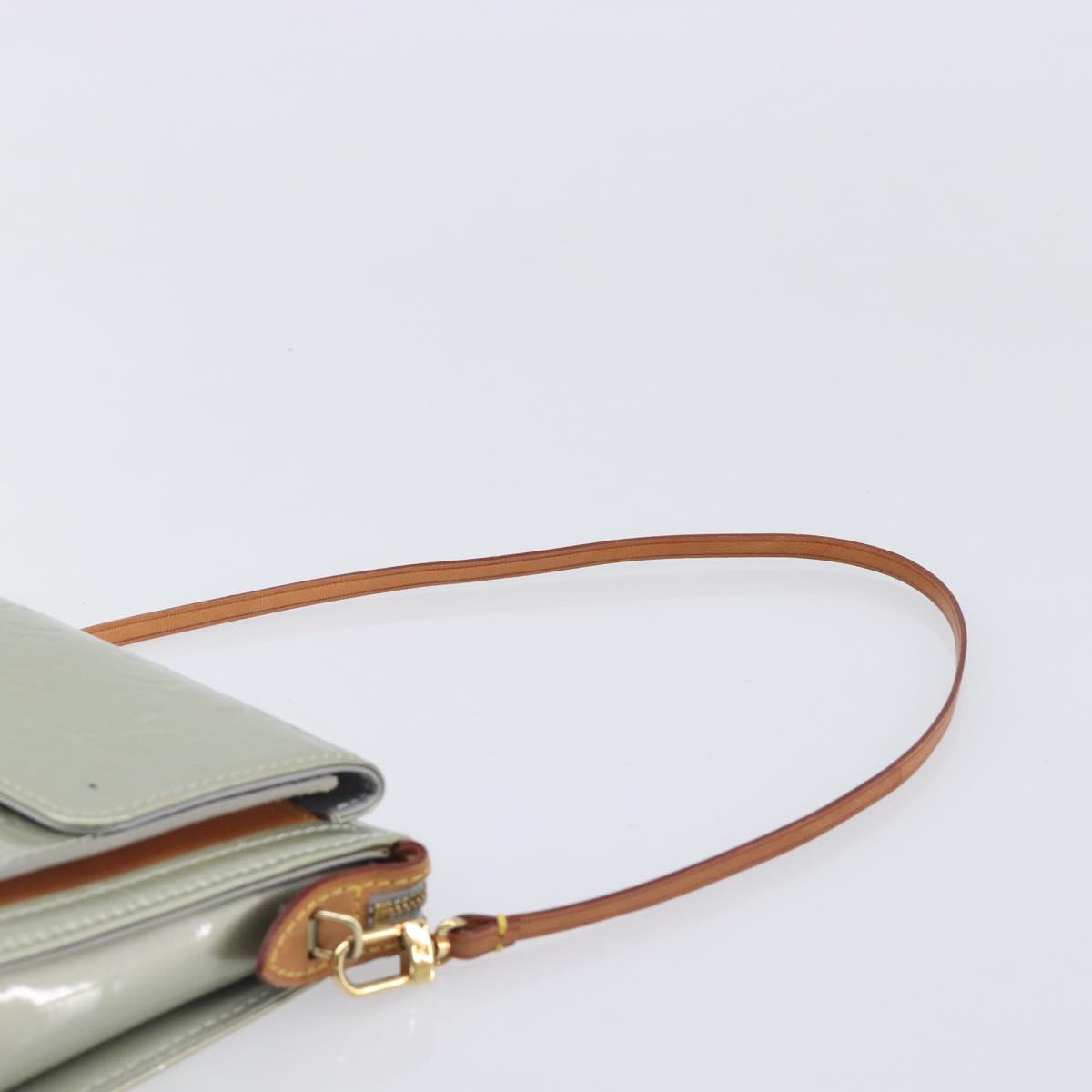 LOUIS VUITTON Monogram Vernis Motto Accessory Pouch Gris M91030 LV Auth ep16516A
