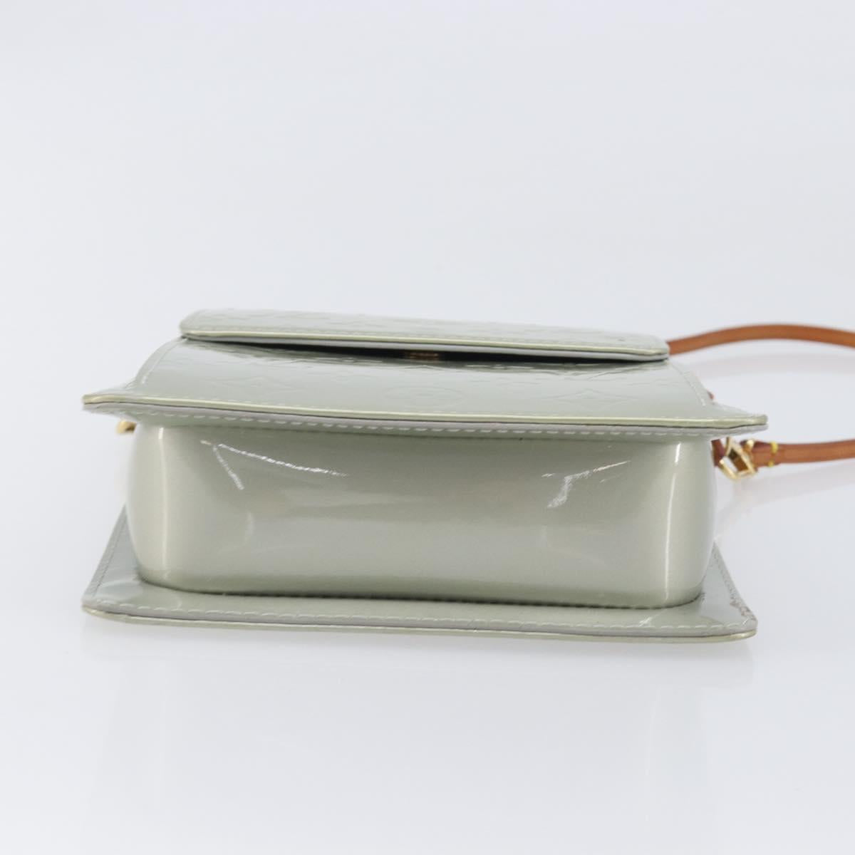 LOUIS VUITTON Monogram Vernis Motto Accessory Pouch Gris M91030 LV Auth ep16516A