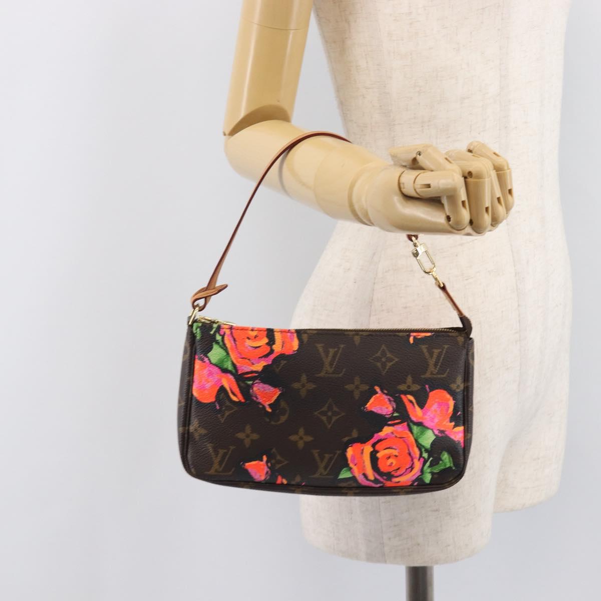 LOUIS VUITTON Monogram Rose Pochette Accessoires Pouch M48615 LV Auth ep16519V