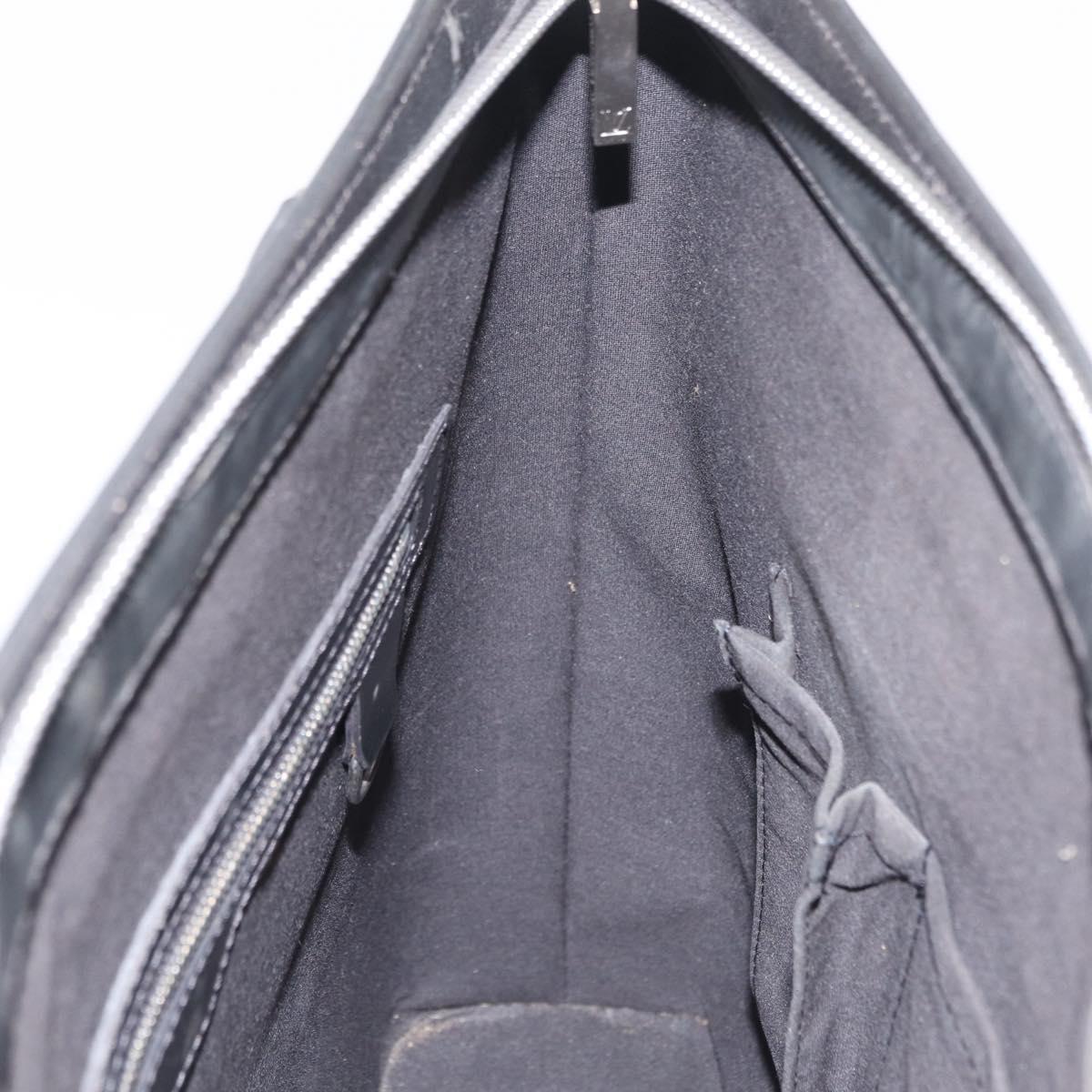 LOUIS VUITTON Monogram Mat Stockton Hand Bag Black M55115 LV Auth ep16521