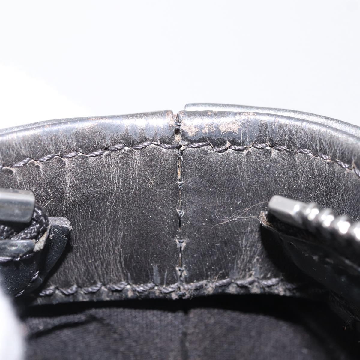 LOUIS VUITTON Monogram Mat Stockton Hand Bag Black M55115 LV Auth ep16521