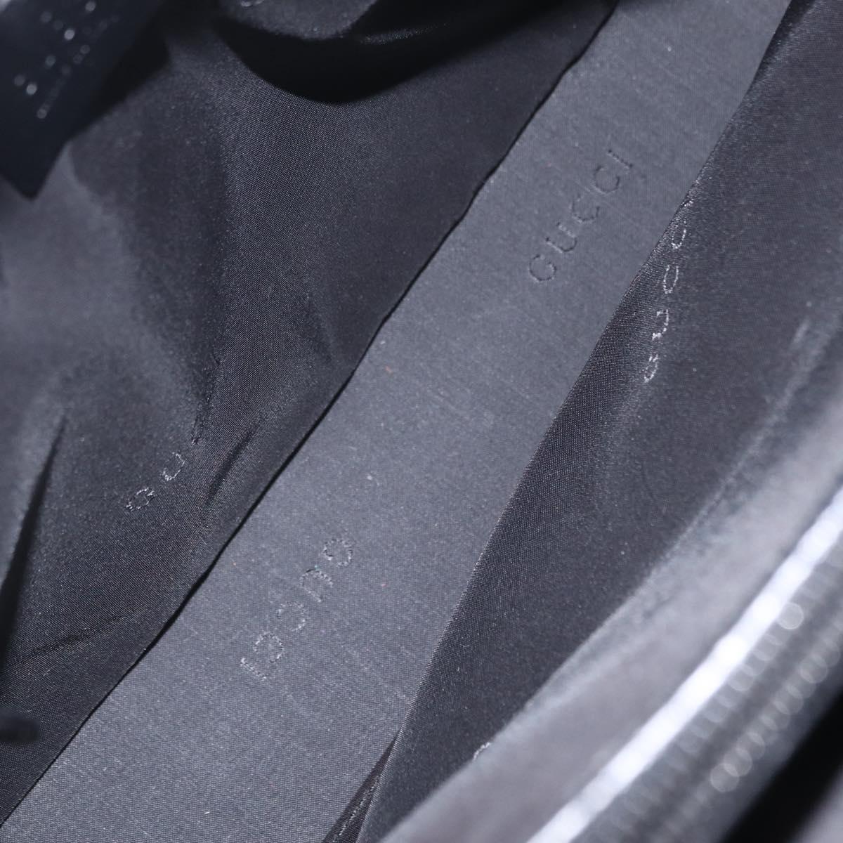 GUCCI Bamboo Tote Bag Nylon Black Silver 002 1016 Auth ep16523