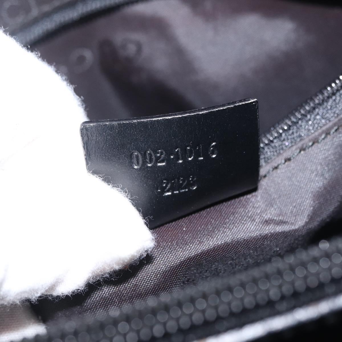 GUCCI Bamboo Tote Bag Nylon Black Silver 002 1016 Auth ep16523