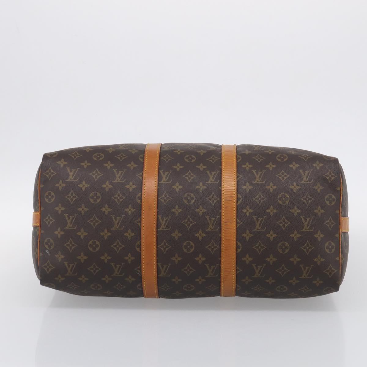 LOUIS VUITTON Monogram Keepall Bandouliere 50 Boston Bag M41416 LV Auth ep16532