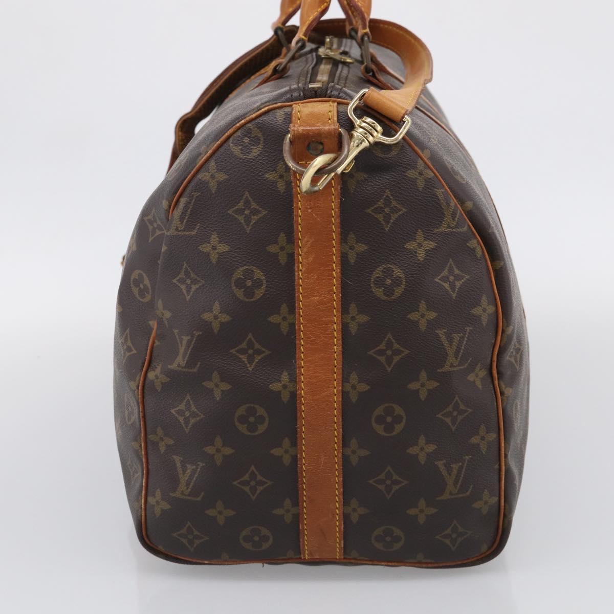 LOUIS VUITTON Monogram Keepall Bandouliere 50 Boston Bag M41416 LV Auth ep16532