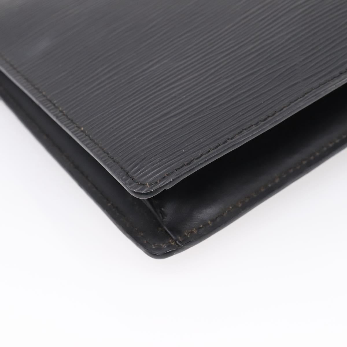LOUIS VUITTON Epi Serie Dragonne Clutch Bag Black Noir M52612 LV Auth ep16535A