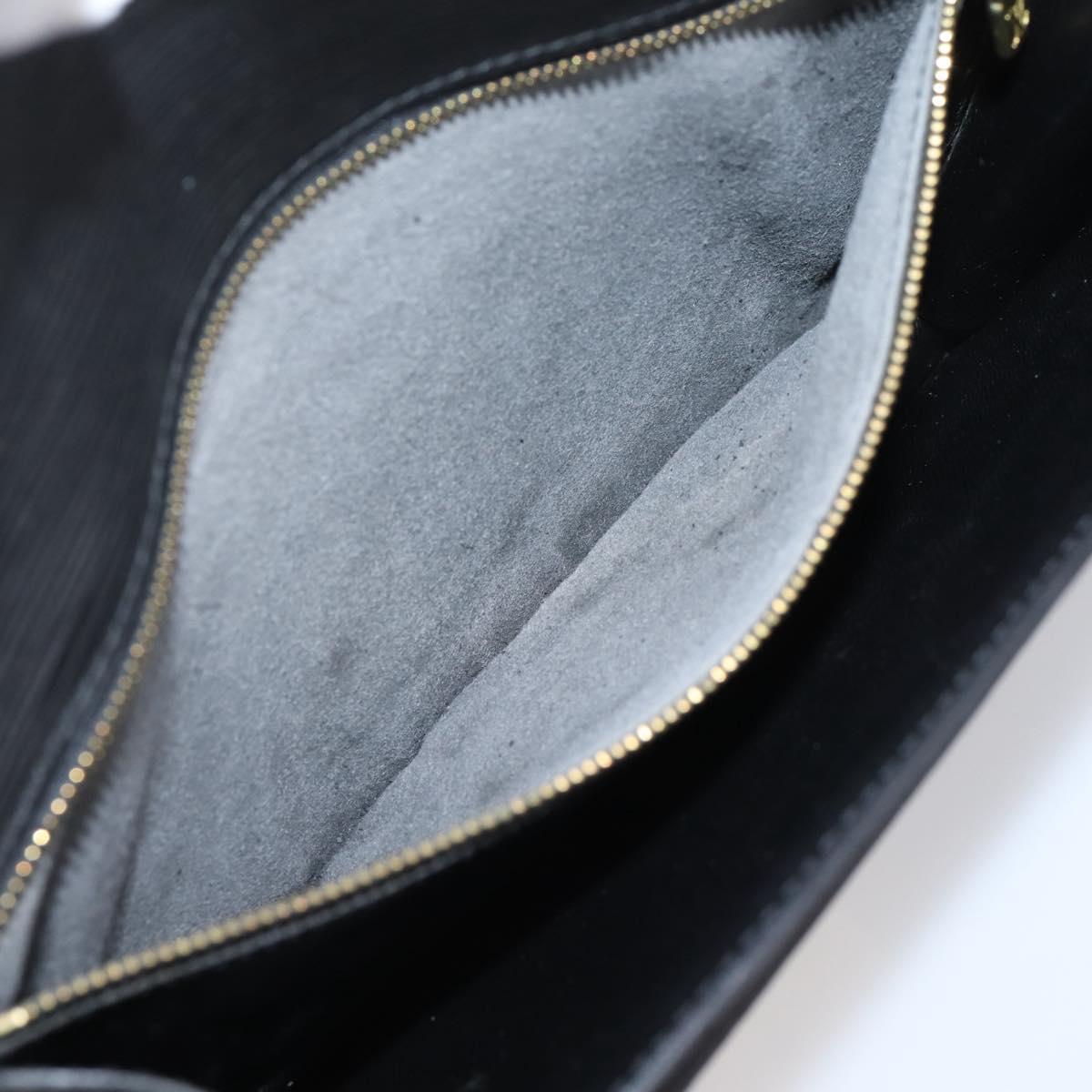 LOUIS VUITTON Epi Serie Dragonne Clutch Bag Black Noir M52612 LV Auth ep16535A