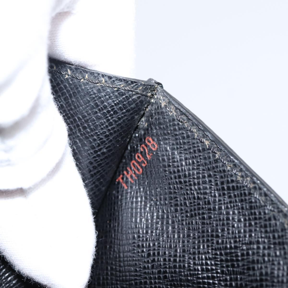 LOUIS VUITTON Epi Serie Dragonne Clutch Bag Black Noir M52612 LV Auth ep16535A