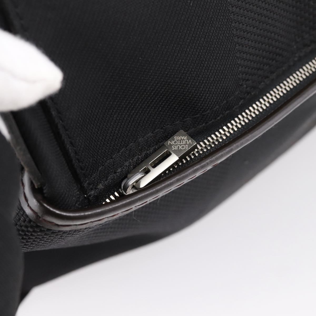 LOUIS VUITTON Damier Geant Petite Message Bag Black M93618 LV Auth ep16537
